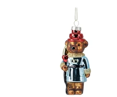 Skrzynkazdrewna Christmas Tree toy Bear. various colours. glass