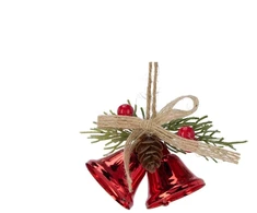 None Christmas Tree toy Bell. various colours. 8 cm