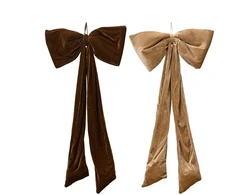 Party Deco Nežinomas Eglutės žaisliukas Decoris Bow Plush, rudas, 100 cm
