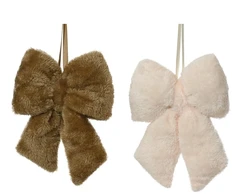 Party Deco Nežinomas Eglutės žaisliukas Decoris Bow, rudas