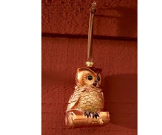 Tashka Nežinomas Eglutės žaisliukas Decoris Owl, rudas, 10 cm