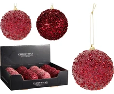 None Christmas Tree toy Glitter. red. expanded polystyrene eps