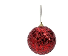 None Christmas Tree toy Glitter. red. polyethylene foam