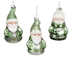 None Nežinomas Eglutės žaisliukas Santa, 11 cm, stiklas