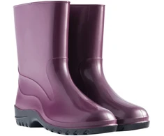 None Moteriški guminiai batai, su aulu, vyšniniai, 38 dydis