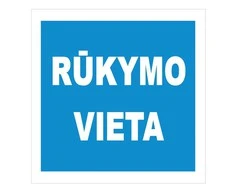 None Nežinomas Lipdukas vieta rūkimui 135x135mm