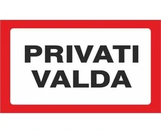 None Nežinomas Lipdukas privati valda 170x100mm