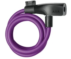 Dviračio užraktas AXA Resolute 8-120, 8x1200 mm, violetinis