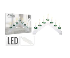 Party Deco Nežinomas Kalėdinė žvakidė su LED apšvietimu, 30 cm, 7 LED