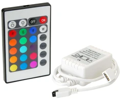 None Led sloksnes kontrolieris IR-CONT-RGB, balta krās., IP20, 72 W