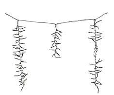 Mondex Light string ICICLE CLUSTER. AGL001000. 3.5 m