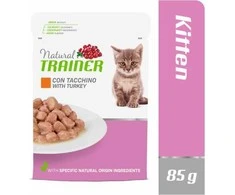 None Natural Trainer Cat Kitten kalakutiena konservai kačiukams 85g 12vnt