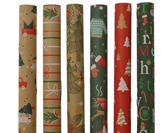 None Wrapping paper Decoris Kraft. 70 cm x 200 cm