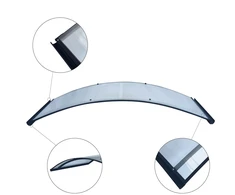 None Polycarbonate canopy. 70 cm x 150 cm x 20 cm