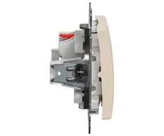 Schneider Electric Skambučio mygtukas p/t Sedna Design smėlio sp.