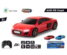 None RC automobilis „Koolspeed Audi R8 Coupe DHTRC10506GN“, mėlynas/raudonas/, spalva/dizainas parenkami atsitiktinai.