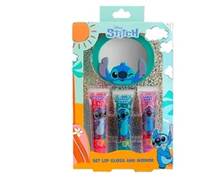 Disney Air-Val Stitch Lūpų blizgesio rinkinys su veidrodėliu