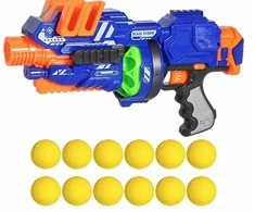 None Rotaļu ierocis ar lodēm Tommy Toys Weapon Soft Ball ZC7087, 38 cm Daudzkrāsaina