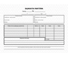None Technoinform Blankai Sąskaitos-faktūros A5x2x50 be numeracijos, savikopijuojanti