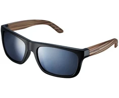 None Sunglasses SHIMANO Mat Juodas, Smoke Sidabrinis Mirror Hydrophobic