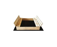 None Sandbox with roof. 140 x 140 cm. with lid. ruda