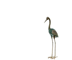 None Garden decoration "Crane". 45 cm x 22 cm x 90 cm