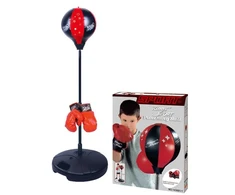 None Sporta rotaļlieta Kings Sport Punching Ball 536020268, melna krās./sarkana krās.