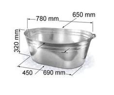 None Cinkuota vonelė. 100 l. 78 x 65 x 32 cm