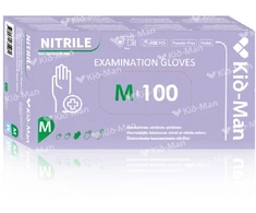 None Vienkartinės nitrilinės violetinės pirštinės Kid-Man M 100 vnt