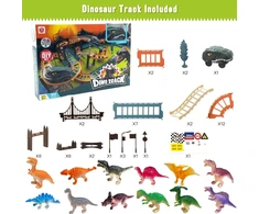 None Oem Rotaļlieta Sacīkšu trase Dino