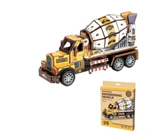 None TOY WOODEN 3D Dėlionė CEMENT TRUCK 109PCS