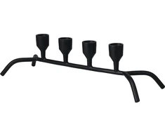 Nežinomas Candle holder A98200710. iron. 12 cm. juodas col.