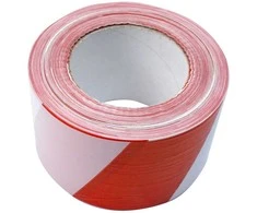 Bikuva.lt Juosta įspėjamoji raudona-balta 75 mm*250 m T627014