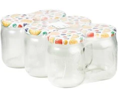 Okko Stiklainių su dangteliais komplektas, 540 ml, 6 vnt.