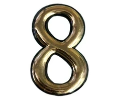 Okko Durų numeris N1011, 5 cm, plastikas, žalvario sp.