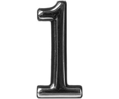 Okko Durų numeris CR 1, 5 cm, plastikas, chromo sp.