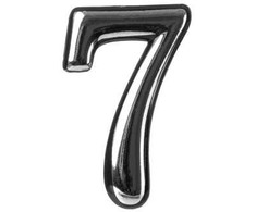 Okko Durų numeris CR 7, plastikas, chromo sp.