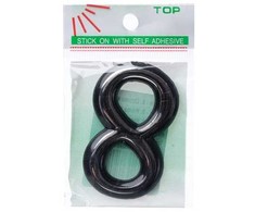 Okko Durų numeris CR 8, 5 cm, plastikas, chromo sp.