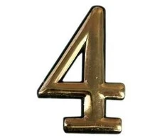 Okko Durų numeris N1011, 5 cm, plastikas, žalvario sp.