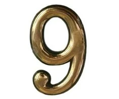 Okko Durų numeris N1011, 5 cm, plastikas, žalvaris