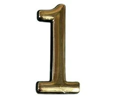 Okko Durų numeris N1011, 5 cm, plastikas, žalvario sp.