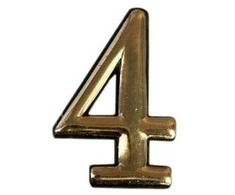 Okko Durų numeris N1011, 5 cm, plastikas, žalvaris
