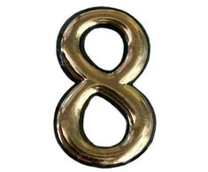 Okko Durų numeris N1011, 5 cm, plastikas, žalvaris