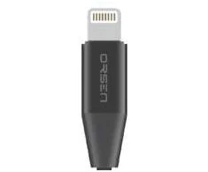 Orsen S31 Lightning Cable 2.1A 1.2m juodas