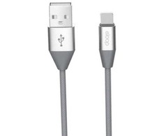Orsen S32 Micro Data Cable 2.1A 1.2m pilkas