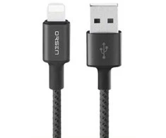 Orsen S9M USB A and Micro 2.1A 1m juodas