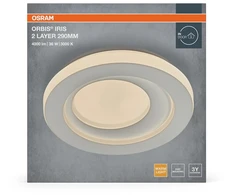 Lubinis šviestuvas Osram 36W LED paviršinis šviestuvas ORBIS IRIS, baltas, 3000K