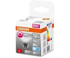 LED lemputė OSRAM Star MR16, GU5.3, 8W, 4000 K, 36°, 621 lm, dimeriuojama, šaltai baltos sp.