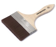 Išlyginamasis teptukas ANZA PRO Super, su medine rankena, sintetinis, 125 mm