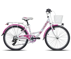 Outliner Bicycle DVIRATIS MTB 24 18G MERGAIČIŲ PLIENINIS